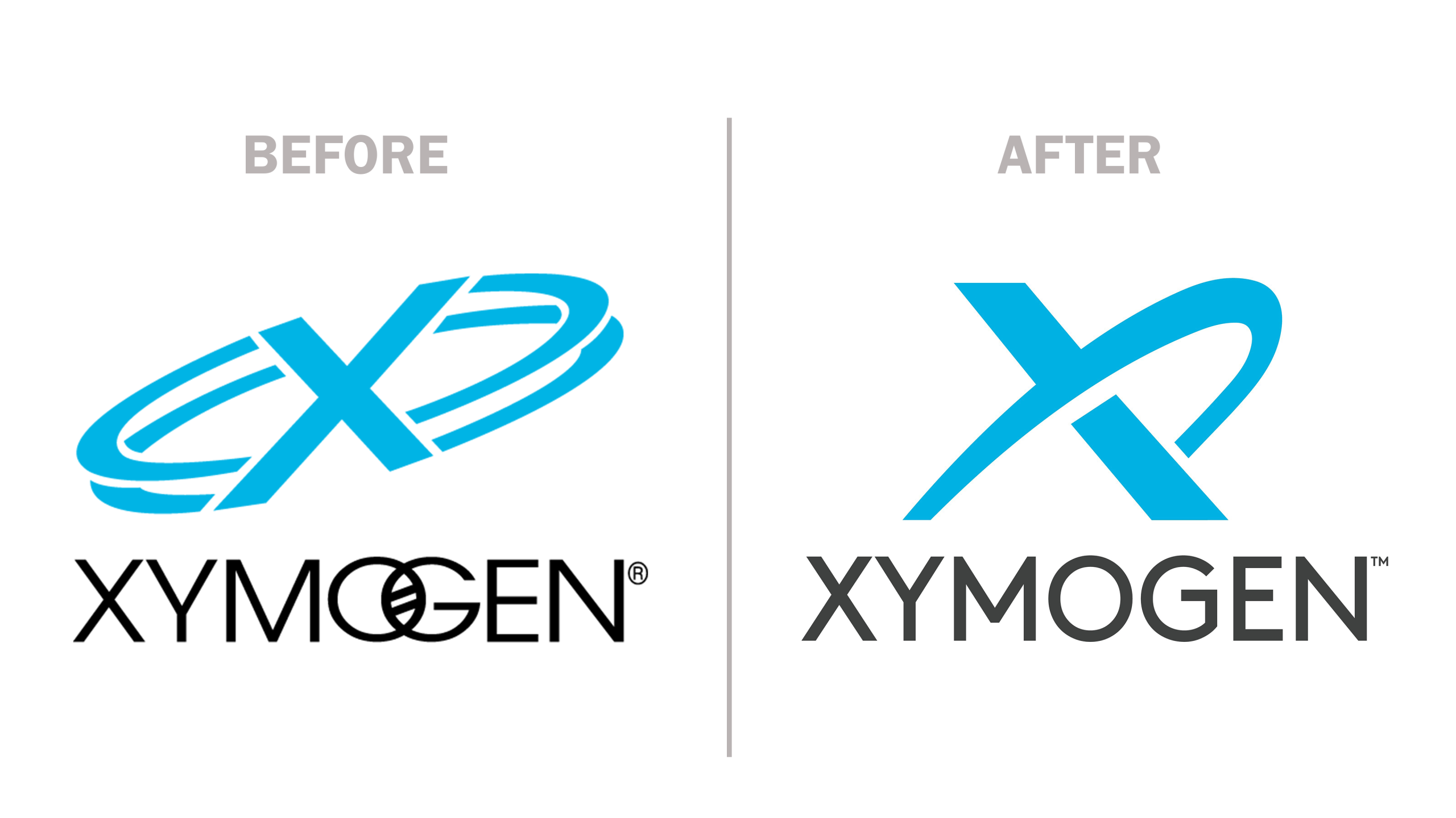XYMOGEN LOGO BEFORE AFTER